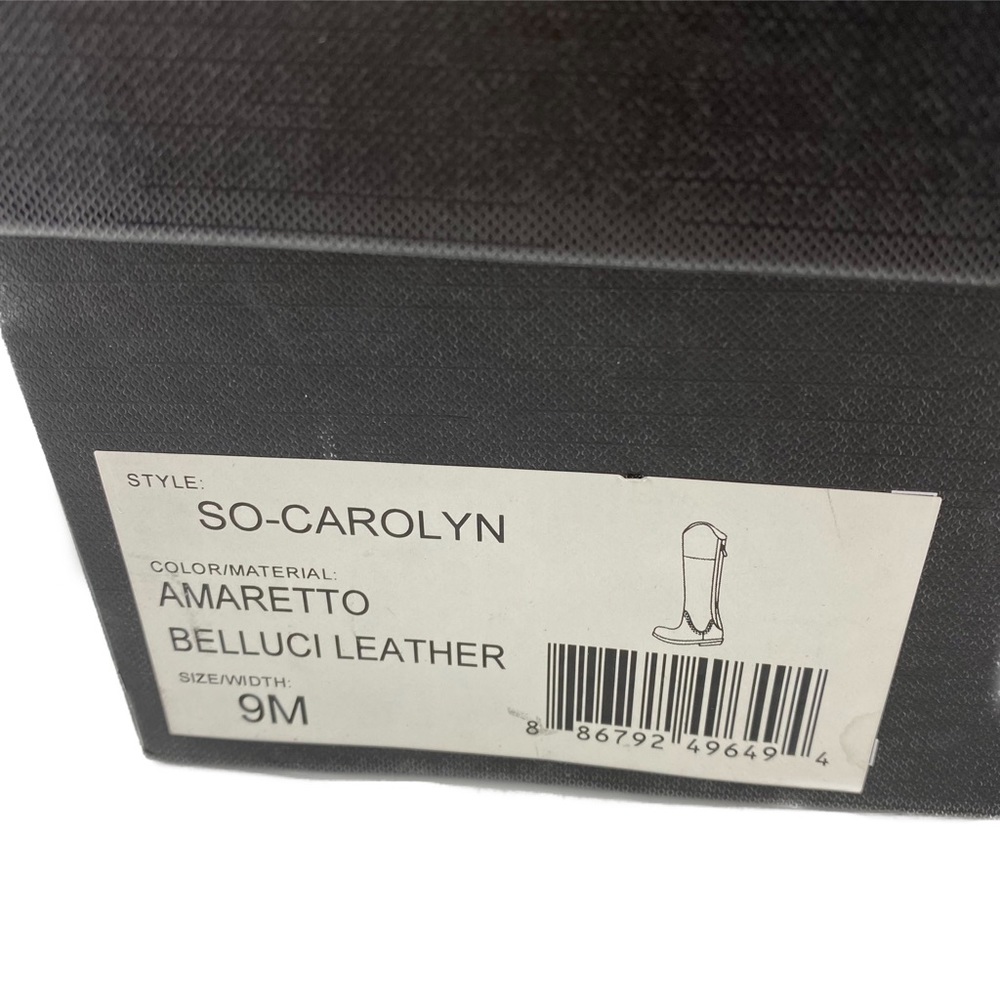 Sole Society Amaretto Belluci Leather So-Carolyn Boots - Picture 11 of 11
